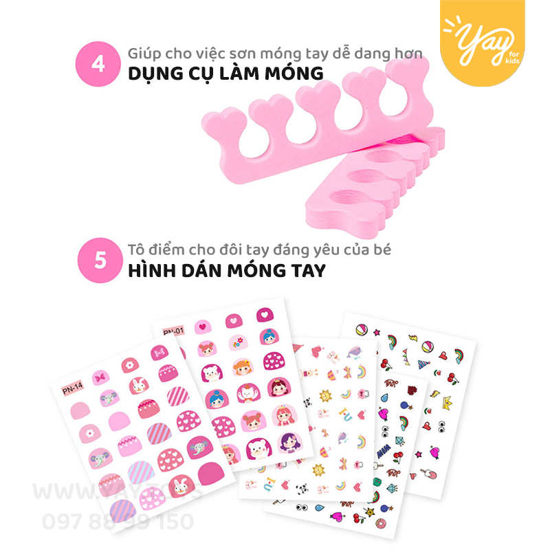 Combo 14 Món Đồ Chơi Trang Điểm Cho Bé 3+ | PINKY + [tặng kèm túi vải]