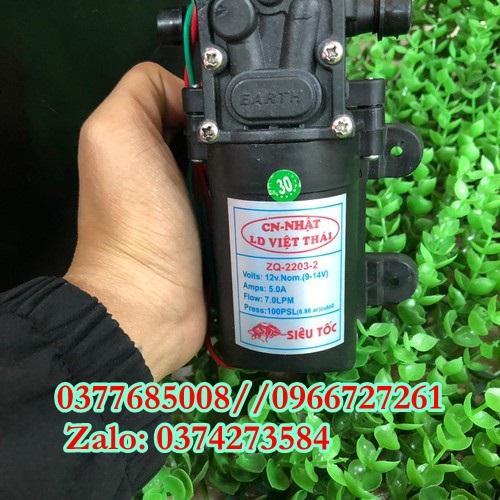 Máy Bơm Mini 12v, Máy Phun Sương 12v, Máy Bơm Áp 12V