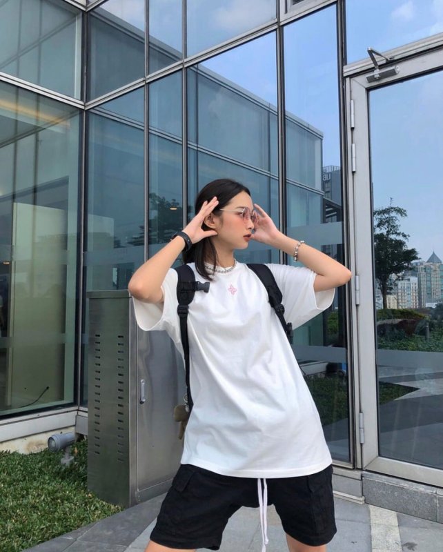 LEVENTS® Áo thun XL LOGO TEE - WHITE/PINK