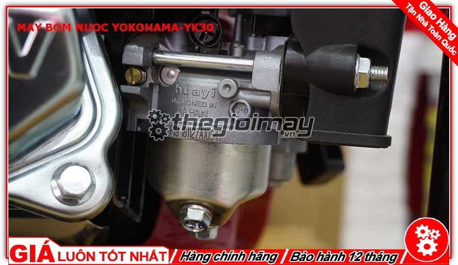 [HCM]Máy bơm nước chạy xăng YOKOHAMA WP30 động cơ 6.5 HP (YK80)