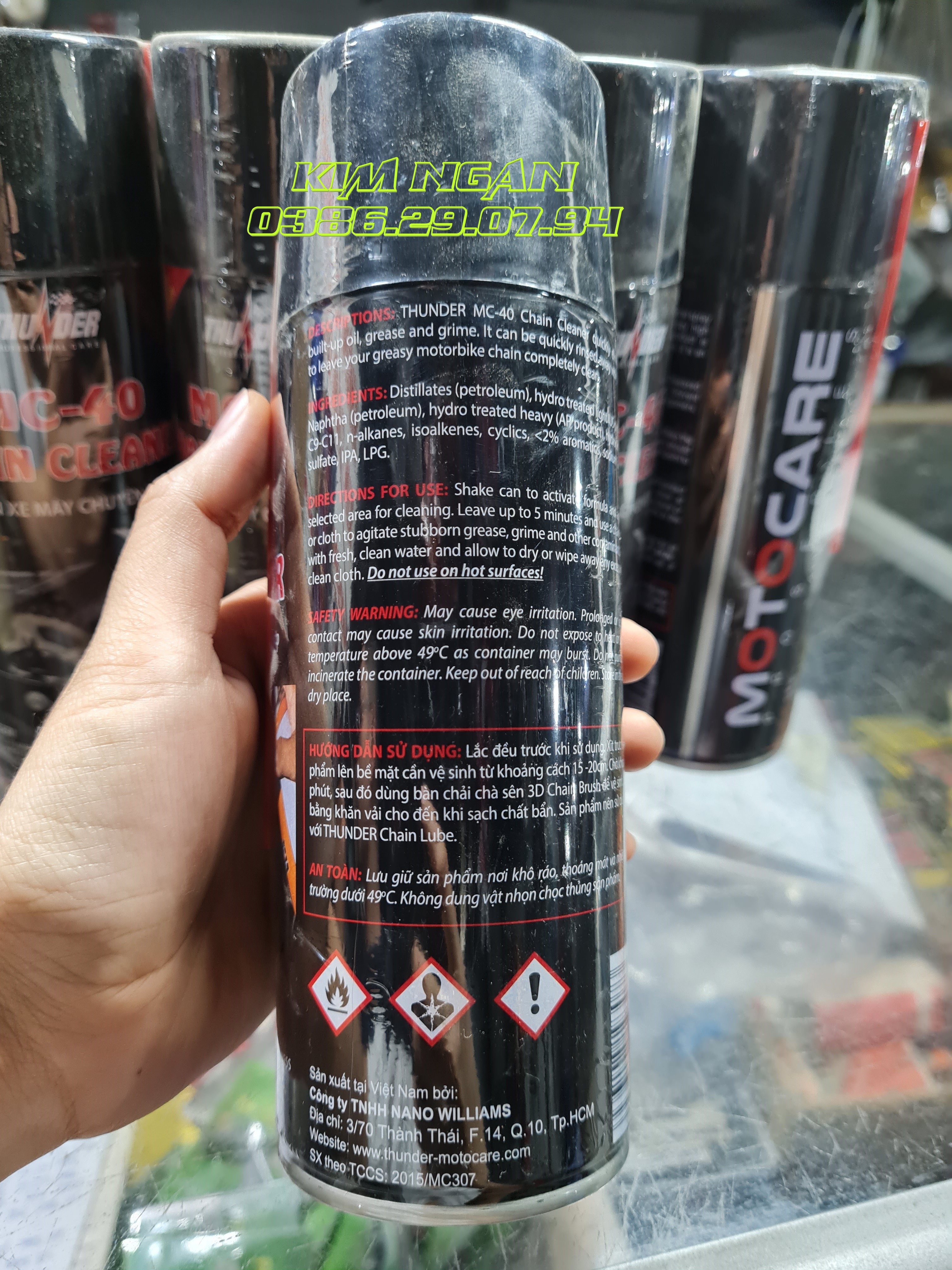 [HCM]Chai xịt rửa sên chuyên dụng Thunder MC-40