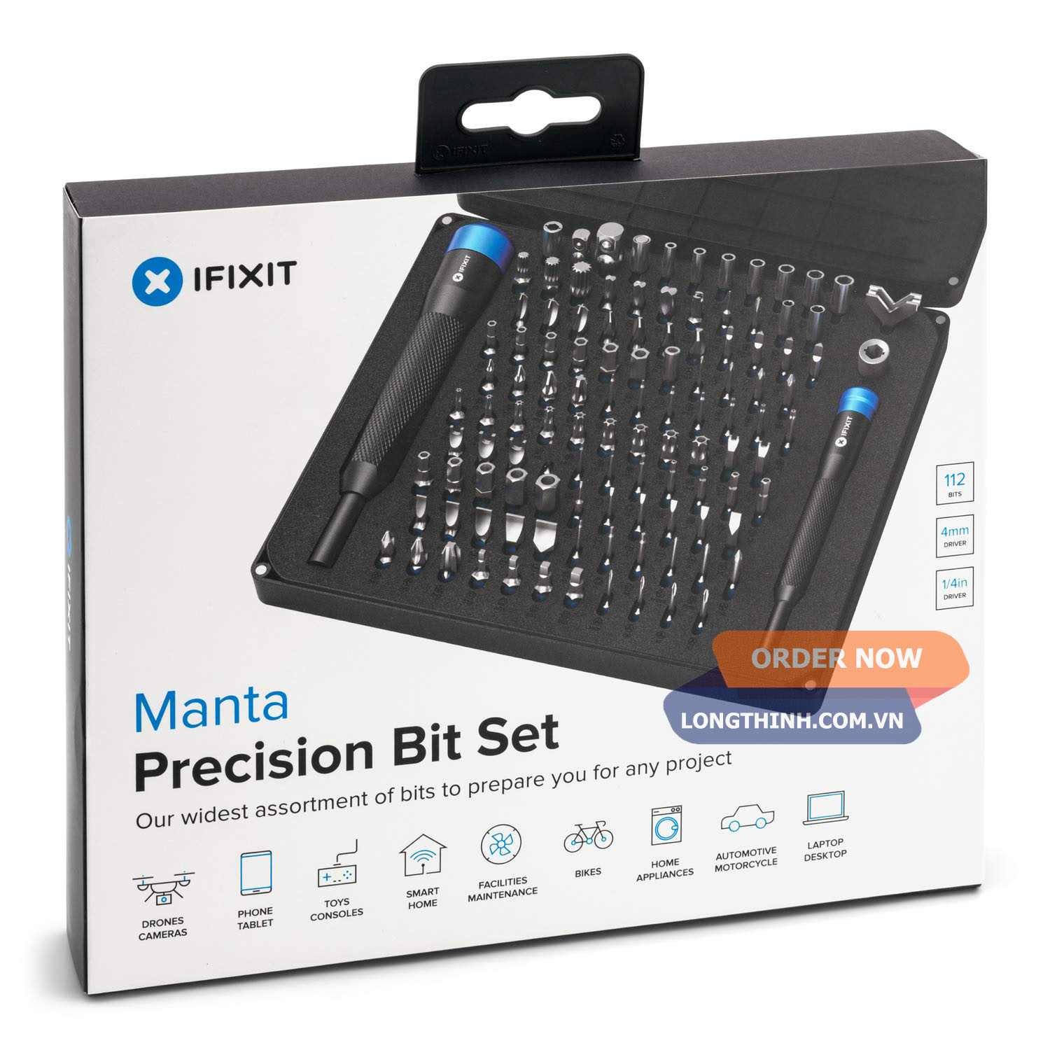 [HCM]Bộ dụng cụ sửa chữa điện thoại IFIXIT Manta - 112 món