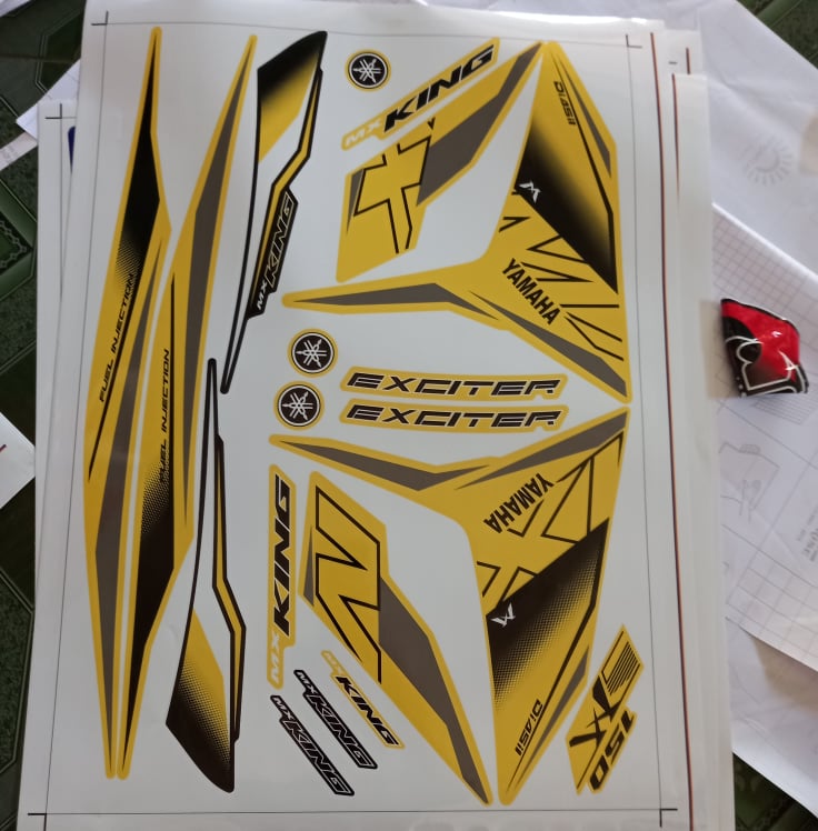 tem rời ex 150 mxking 2019 xe vàng