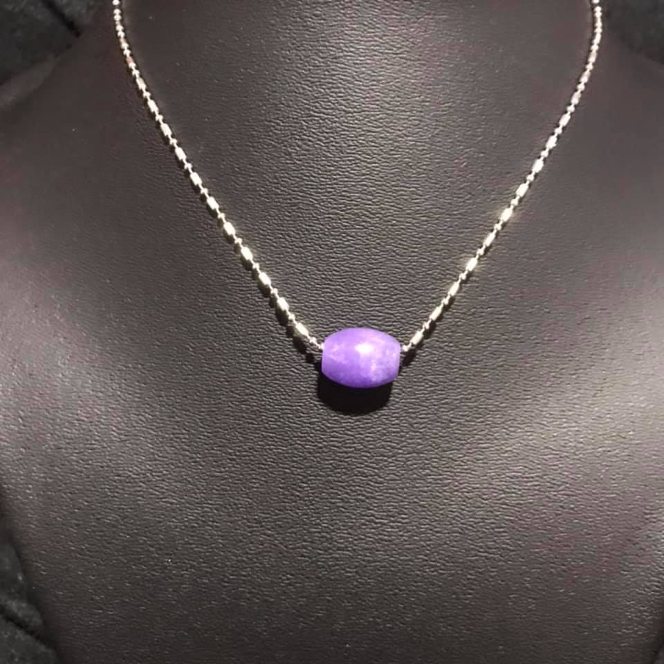 [HCM]LU THỐNG ĐÁ CẨM THẠCH TÍM TẶNG KÈM DÂY ĐEO SIZE 8LY
