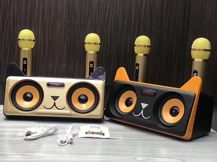 Mich hát Karaoke Bluetooth,Micro Kèm Loa 3 trong 1 Hát Karaoke Bluetooth Cực Hay,Loa Bluetooth Karaok Sd 301 Thiết Kế Đẹp Mắt Cá Tính Âm Thanh Vang Vòm Sống Động Micro Cực Nhạy Hút Âm Cực Tốt Echo Chuẩn