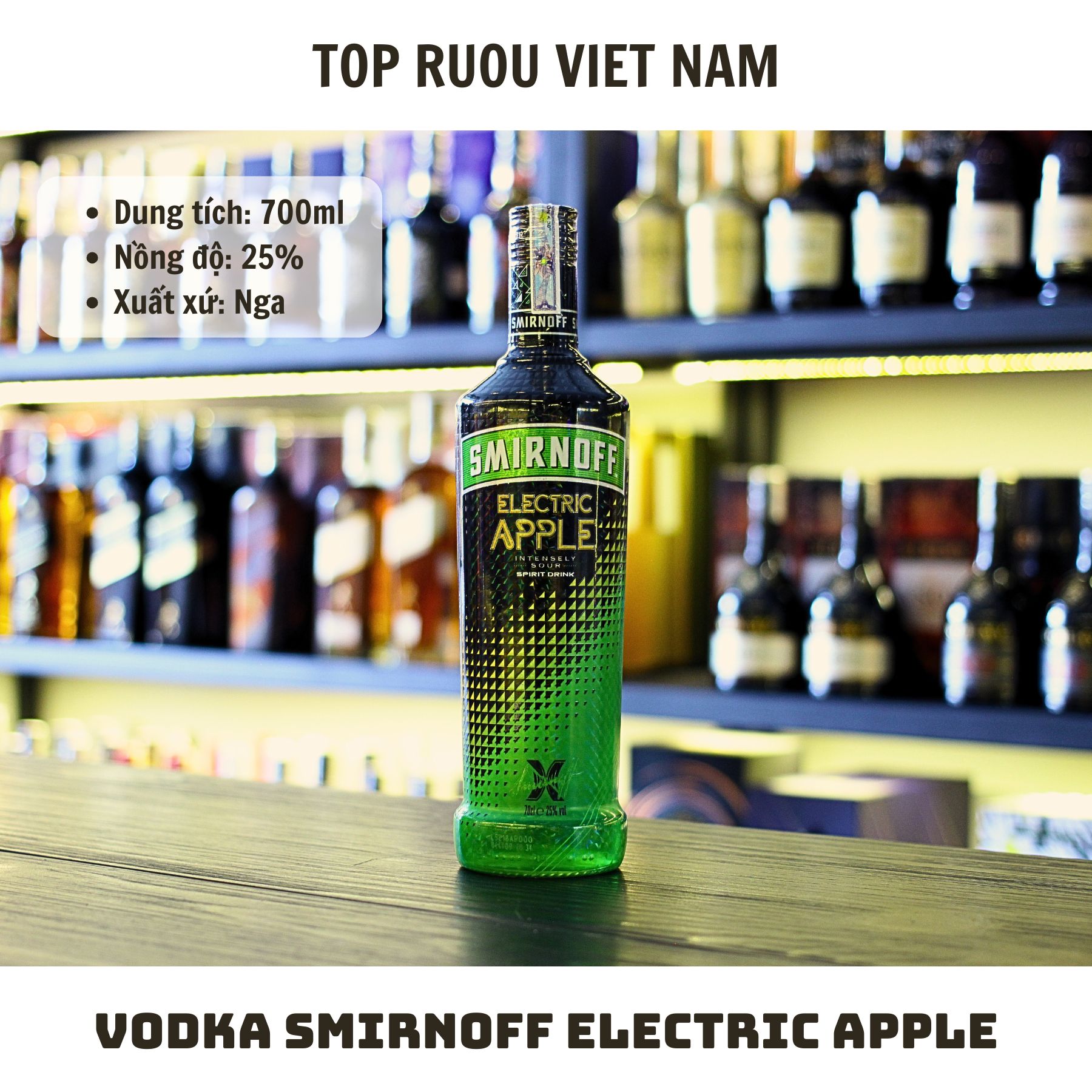 [Top Rượu VN] Rượu Vodka Smirnoff Red - Black - Apple - 500ml - 700ml [Chính Hãng]