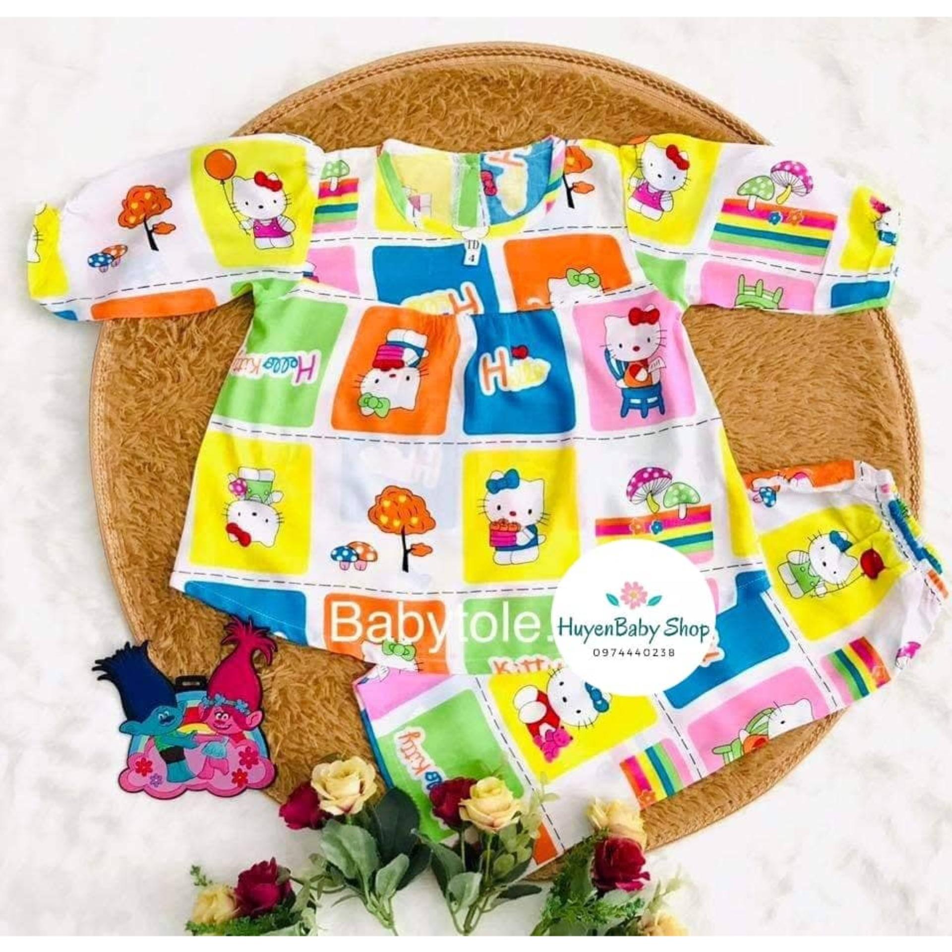 Combo 2 bộ quần áo vải Tole, Lanh 2 da TAY DÀI cho bé gái