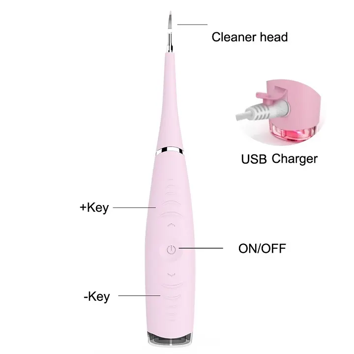 Máy Lấy Cao Răng tại nhà - mini cầm tay - sạc pin 3 chế độ rung - loại bỏ các mảng bám cao răng cứng đầu - hình 6
