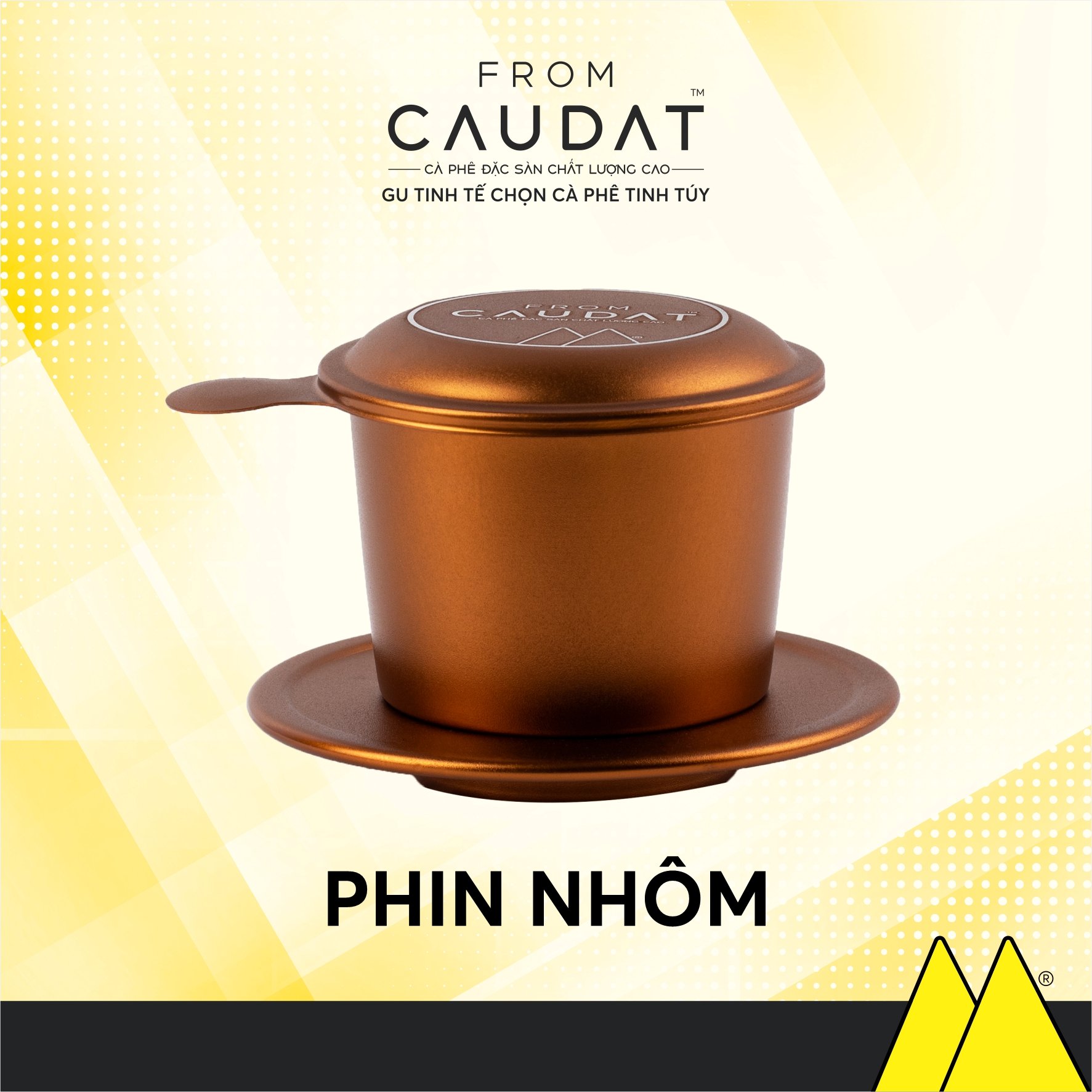 Phin nhôm cao cấp thương hiệu From Cầu Đất (FROM CAU DAT COFFEE)