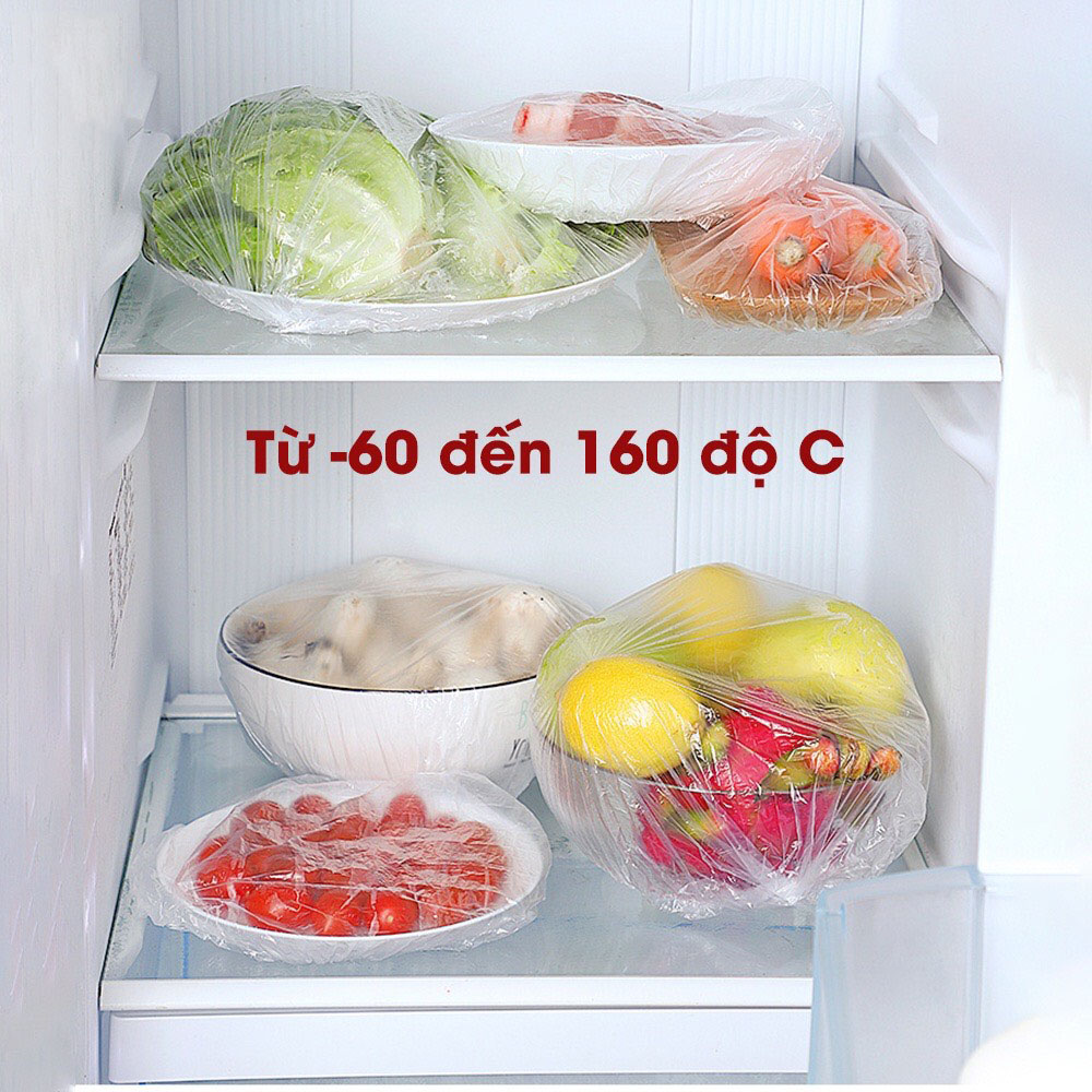 Set 100 Màng Bọc Thực Phẩm Có Chun Co Dãn