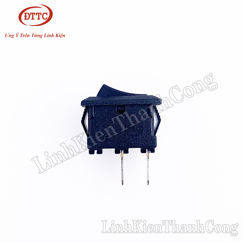 Công Tắc KCD11 2P 3A 250V 15x10mm Đen