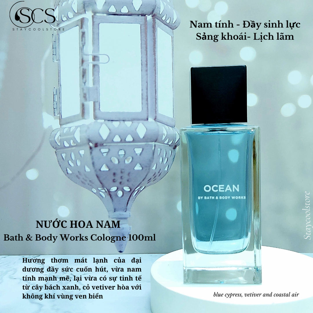 [Bill Mỹ- Đủ Mùi] Nước hoa nam giới Bath & Body Works Eau De Cologne 100ml