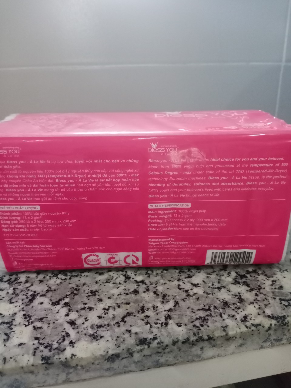 [HCM]Giấy rút bless you 250 tờ