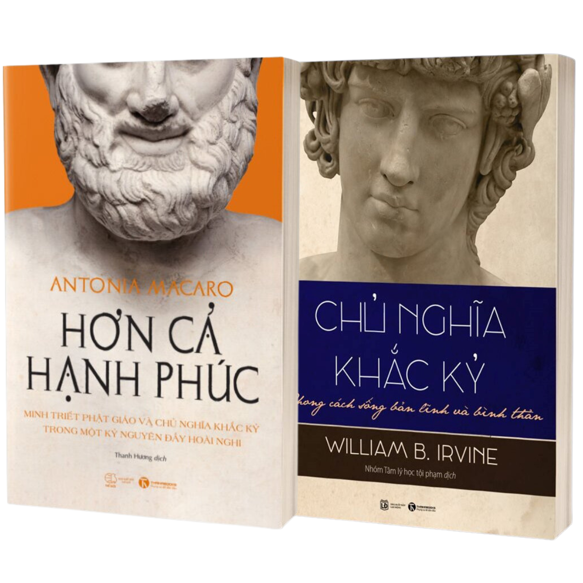 Sách - combo 2 cuốn: chủ nghĩa khắc kỷ + hơn cả hạnh phúc