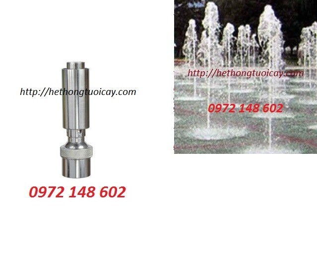 Đầu phun hình cột nước INOX phi 34mm