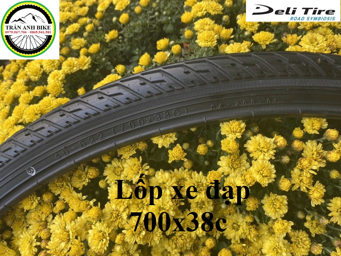 Vỏ lốp xe đạp Deli Tire 700x38C SA209