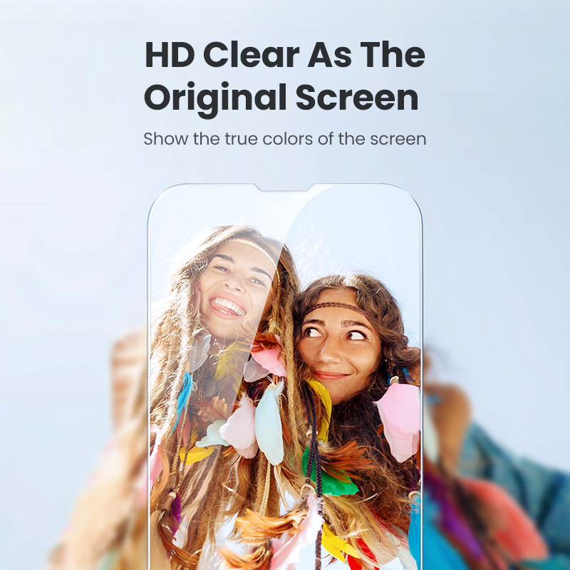 【For iPhone 14 Film】UGREEN 2pcs Borderless Full Screen HD Screen Protector Film for iPhone 14/14Max/14 Pro/ 14 Pro Max iPhone 13 / iPhone 13 Pro / iPhone 13 Pro Max