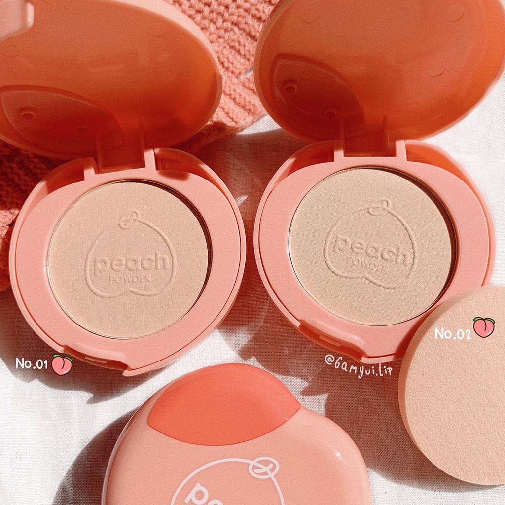 Phấn phủ bắt sáng KISS BEAUTY Peach