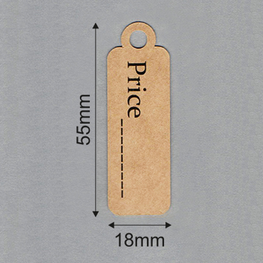 Thẻ price tag giấy kraft / trắng_100pcs