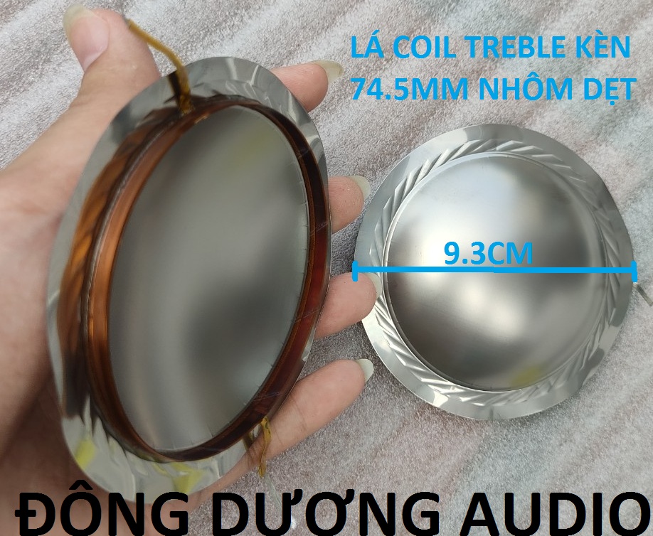 LÁ COIL TREBLE 750 DẸT - LÁ CÔN 74.5MM - GIÁ 2 CÁI