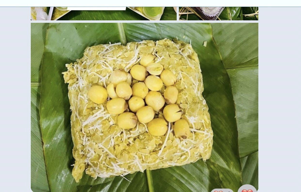Xôi cốm hạt sen