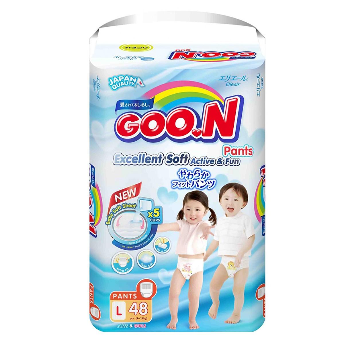 [HCM]Bỉm Goo.n Slim quần L48