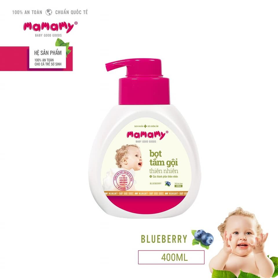 Bọt tắm gội Mamamy 400ml