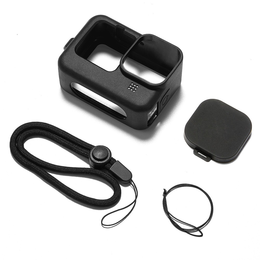 [ GOPRO 9 ] Vỏ silicon + nắp cho gopro hero 9 Black