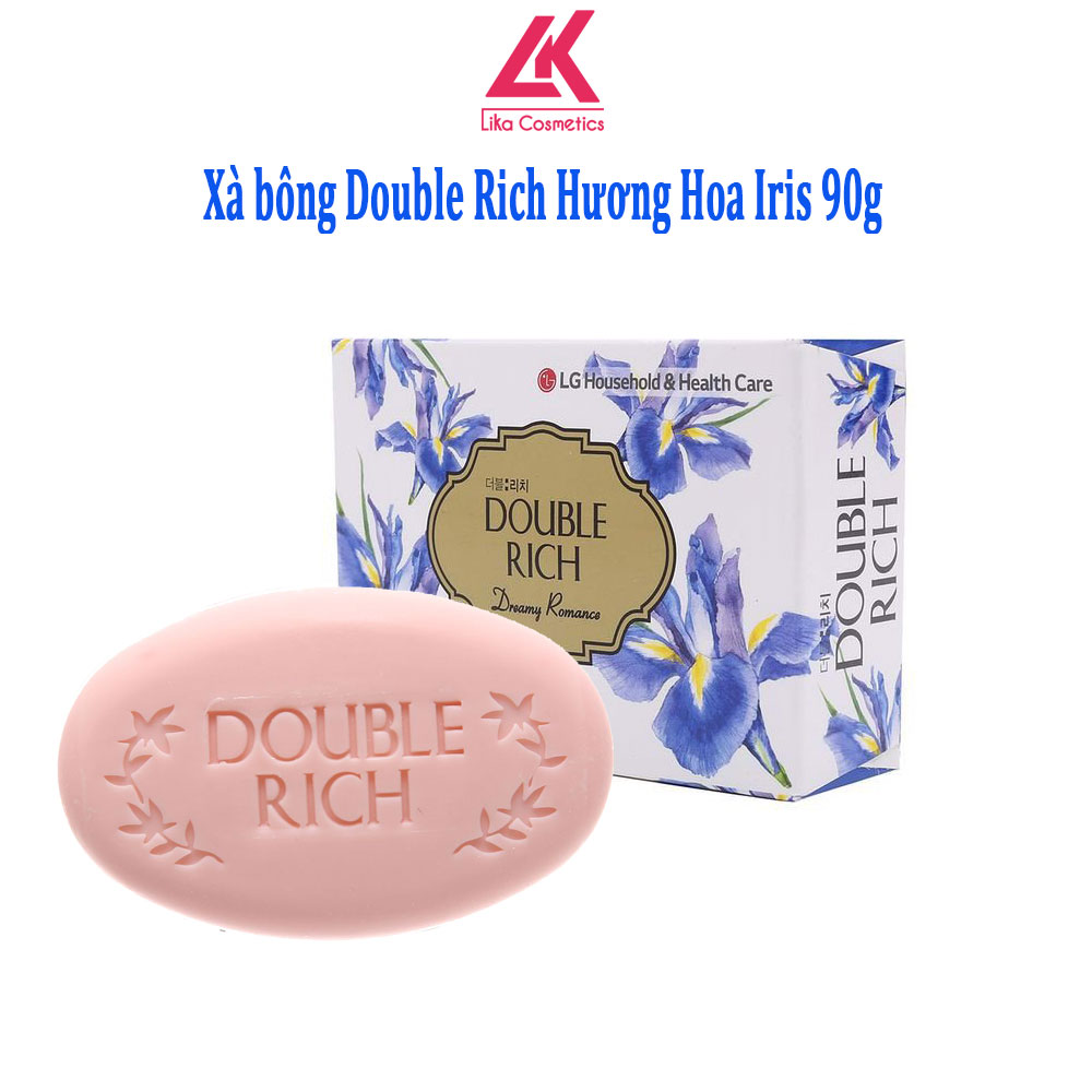 Xà bông Double Rich Hương Hoa Iris 90g