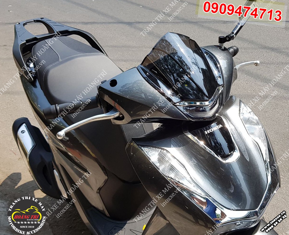 ỐP ĐẦU (ỐP CHẮN GIÓ) CHO XE HONDA SH 2020 (ĐEN BÓNG)