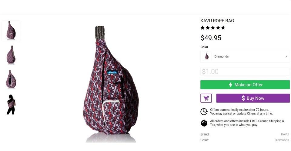 Túi đeo chéo Kavu Rope Bag