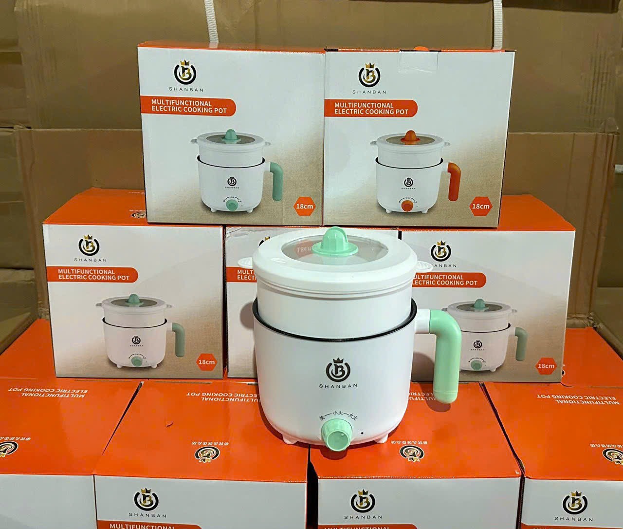Nồi lẩu đa năng chống dính tặng kèm vỉ hấp- nồi lẩu shanban
