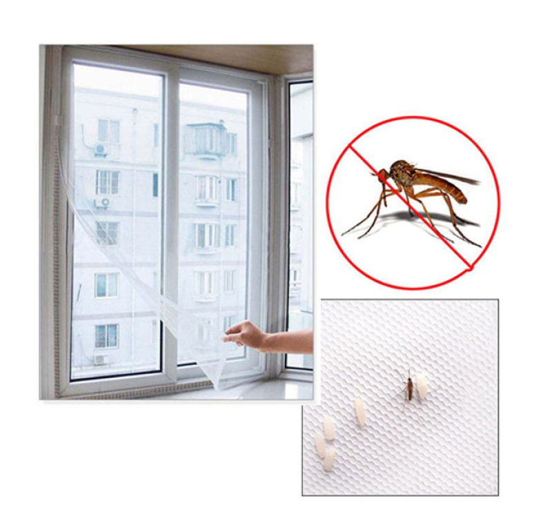 Rèm cửa trang trí chống muỗi, lưới dán cửa sổ chống muỗi, lưới chắn muỗi 1.3m x 1.5m cms1328