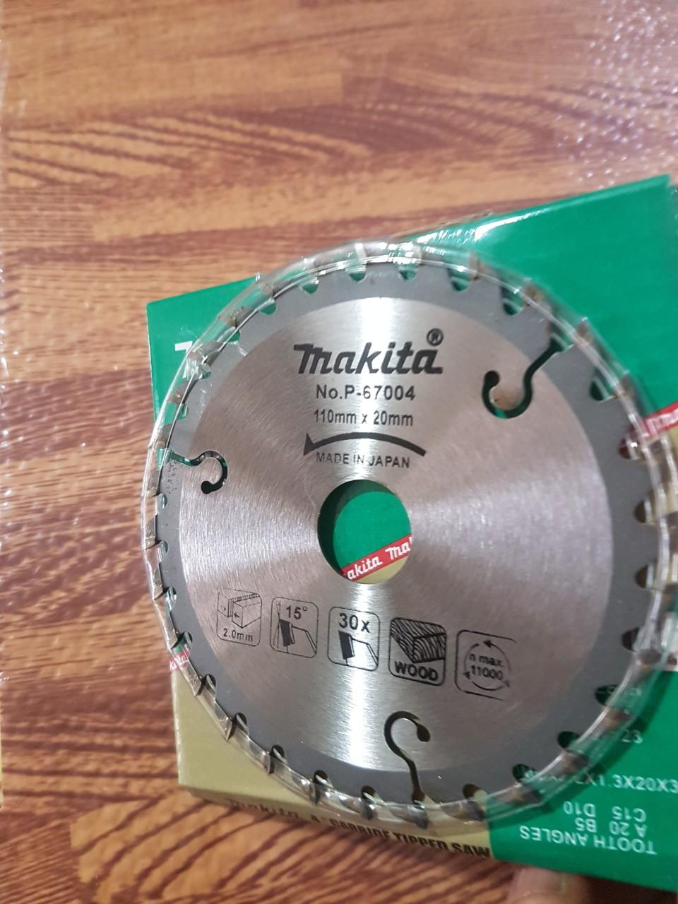 2 chiếc Lưỡi cưa cắt gỗ Makita 110mm