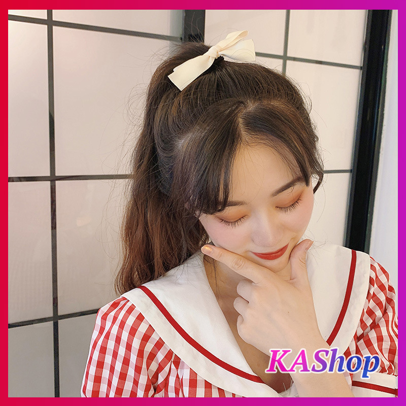 [HCM]Kẹp tóc nơ vải lụa Hàn Quốc size mini - Kẹp tóc nơ mini - KAShop