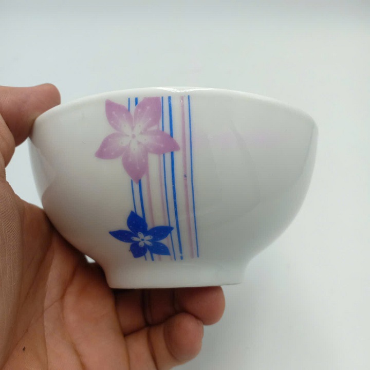 Bộ 10 chén Cơm Hải Dương Đường Kính 11,5 cm Họa Tiết Đẹp