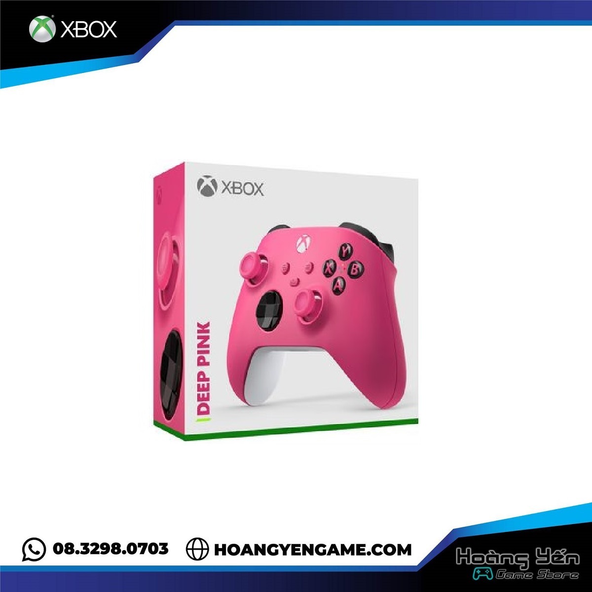 Tay xbox series x deep pink chính hãng microsoft - tặng kèm cáp sạc