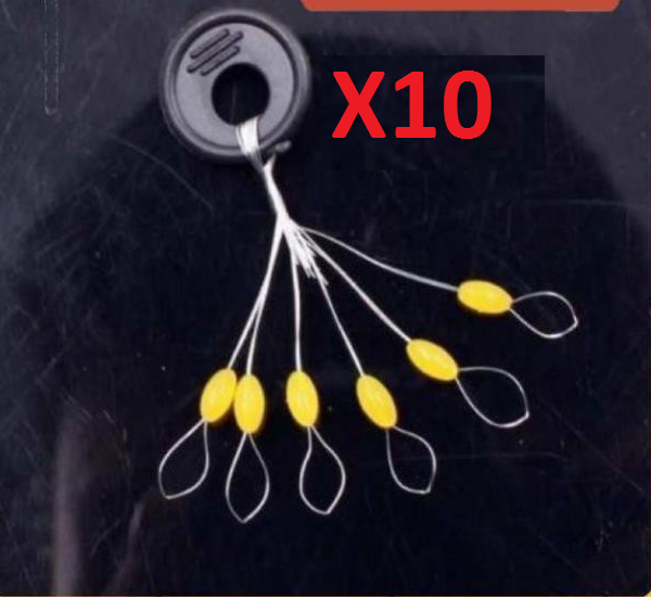 Hạt chặn phao câu cá , phụ kiện câu cá , combo 10 vỉ T1999