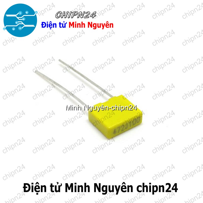 [10 con] (K271) Tụ kẹo vàng 472J 100V (5MM) (472 4.7nF) - HH005397