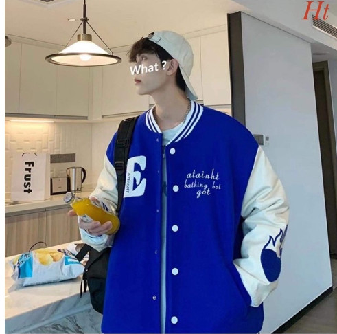 Áo khoác bomber nỉ E lửa tay HT12