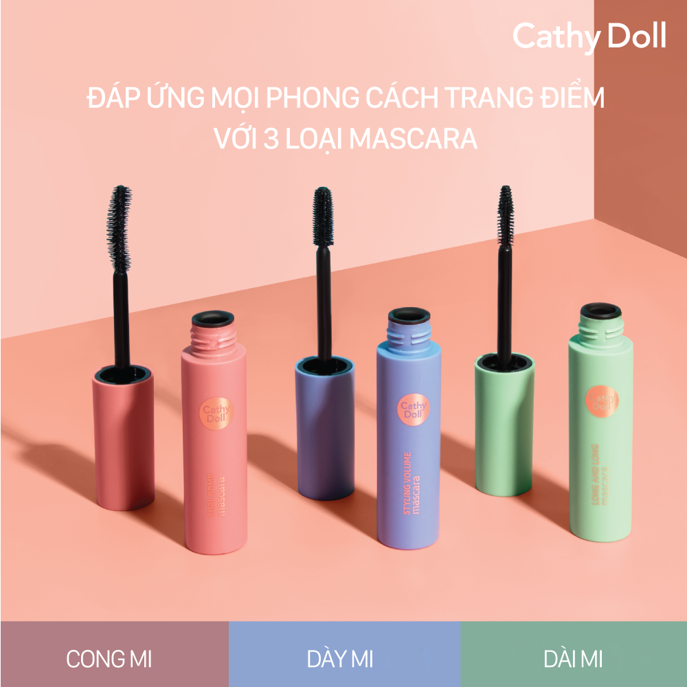 Mascara Cathy Doll Làm Dày Và Làm Cong Mi