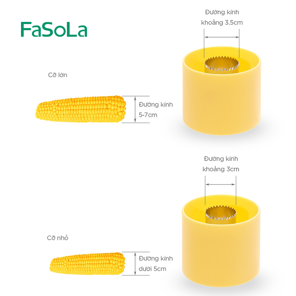 Dụng cụ tách hạt bắp ngô [FADSOLA] FSLRY-362