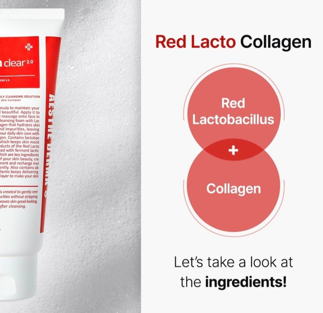 [Nhacuabeautyholic] Sữa rửa mặt MEDIPEEL RED LACTO COLLAGEN CLEAR 2.0