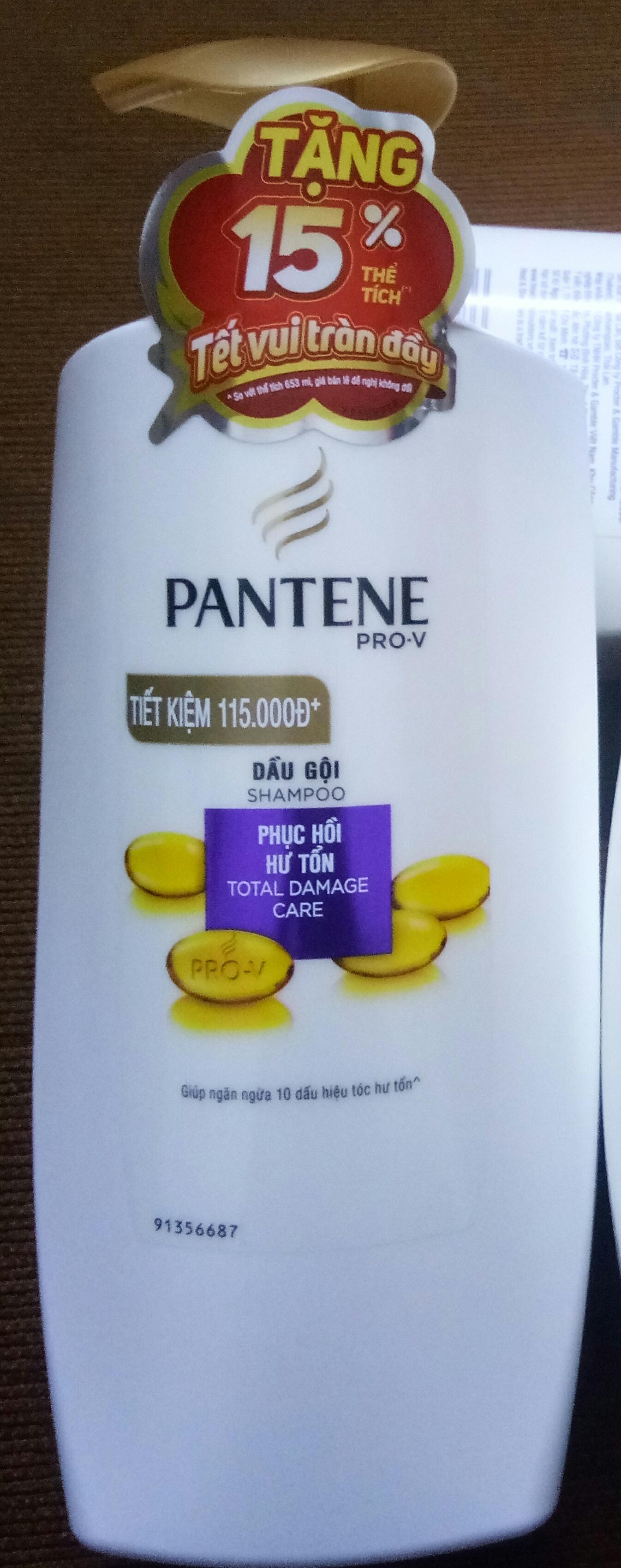 [HCM]Dầu gội Pantene Pro-V (Total Damage care) 750ml hàng công ty ( tặng thêm 15%)