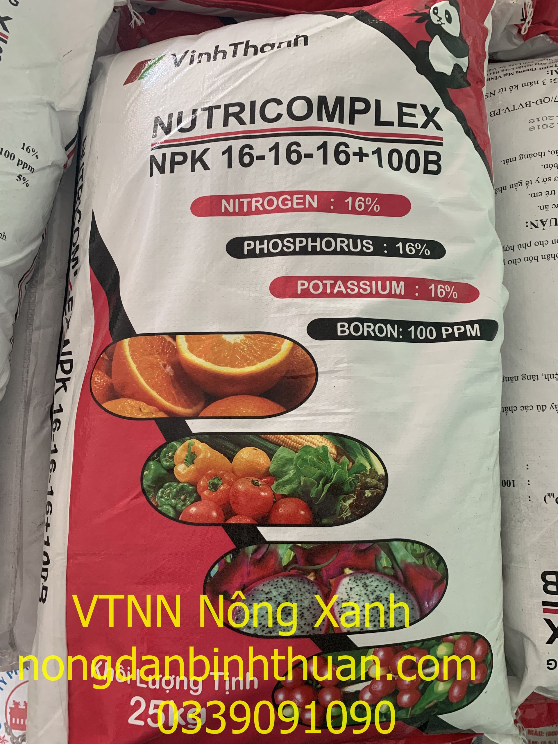 NPK 16-16-16 + TE (gói lẻ 1 kg) NHẬP KHẨU NGA