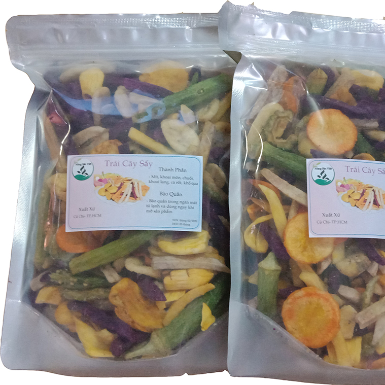 1kg Thập Cẩm Sấy Hàng Nguyên Loại 1 Xuất Khẩu, 100% thành phần thiên nhiên, thơm ngọt, không hóa chất, phẩm màu, đảm bảo vệ sinh an toàn thực phẩm KING STORE