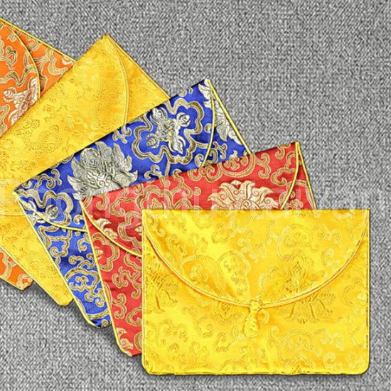 Túi thêu Thổ Cẩm 24cm*34cm ( mẫu giao ngẫu nhiên) - đựng sách, kinh phật, ....