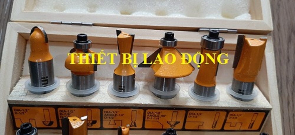 Bộ 12 mũi phay gỗ 1/2" (12.7mm)  Ingco AKRT12121