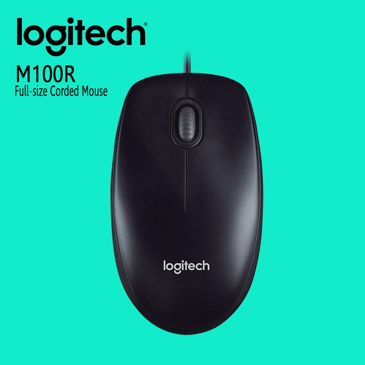 [HCM]Chuột quang Logitech M100R (Đen)