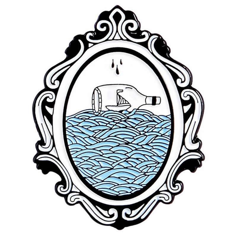 Ocean Brooch Enamel Pins Kacket Badge - GC011